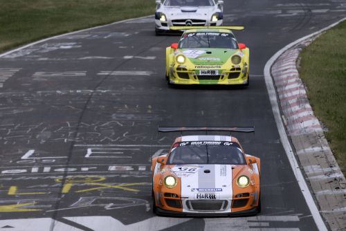 At the fourth round of the VLN the Porsche 911 GT3 R Hybrid celebrate the